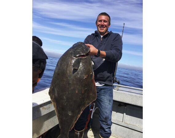 Beringzee, heilbot en zalm Alaska