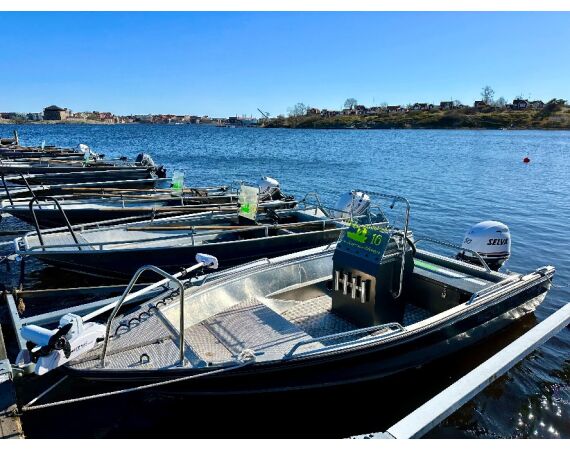 Vader zoon Roofvis week in zuid Zweden