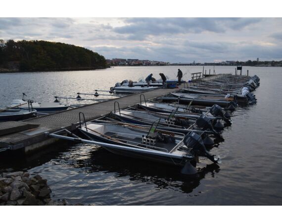 Vader zoon Roofvis week in zuid Zweden