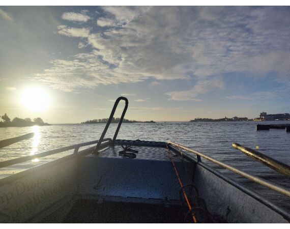 Vader zoon Roofvis week in zuid Zweden