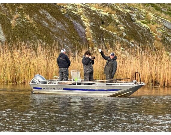 Vader zoon Roofvis week in zuid Zweden