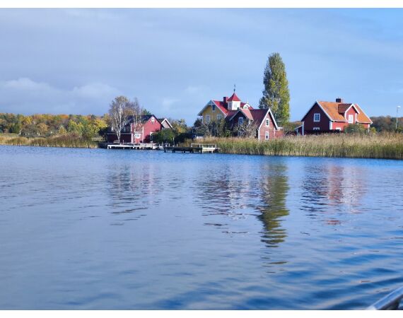 Vader zoon Roofvis week in zuid Zweden