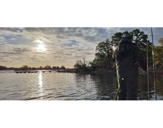 Vader zoon Roofvis week in zuid Zweden