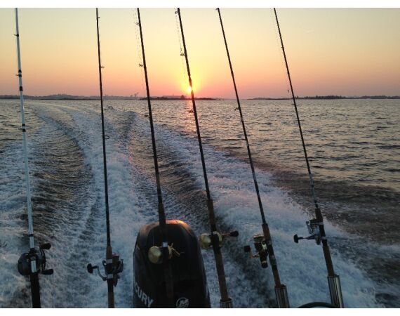 Vader zoon Roofvis week in zuid Zweden